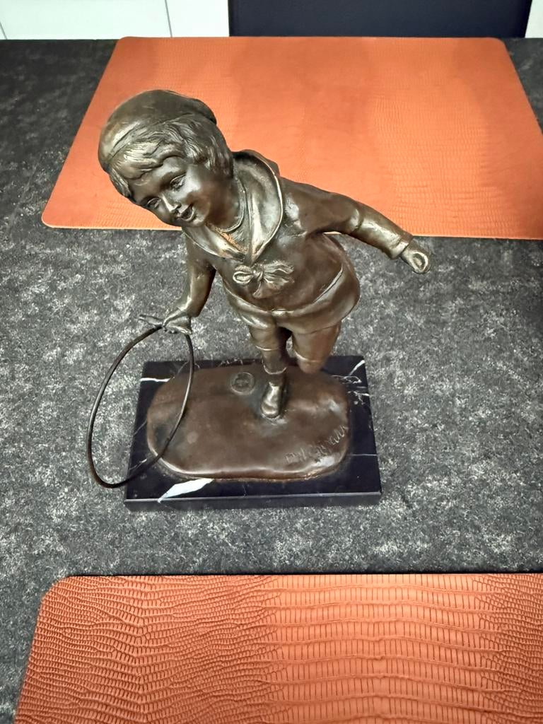 Bronzen art deco beeld Chiparus, Antiek en Kunst, Ophalen, Brons