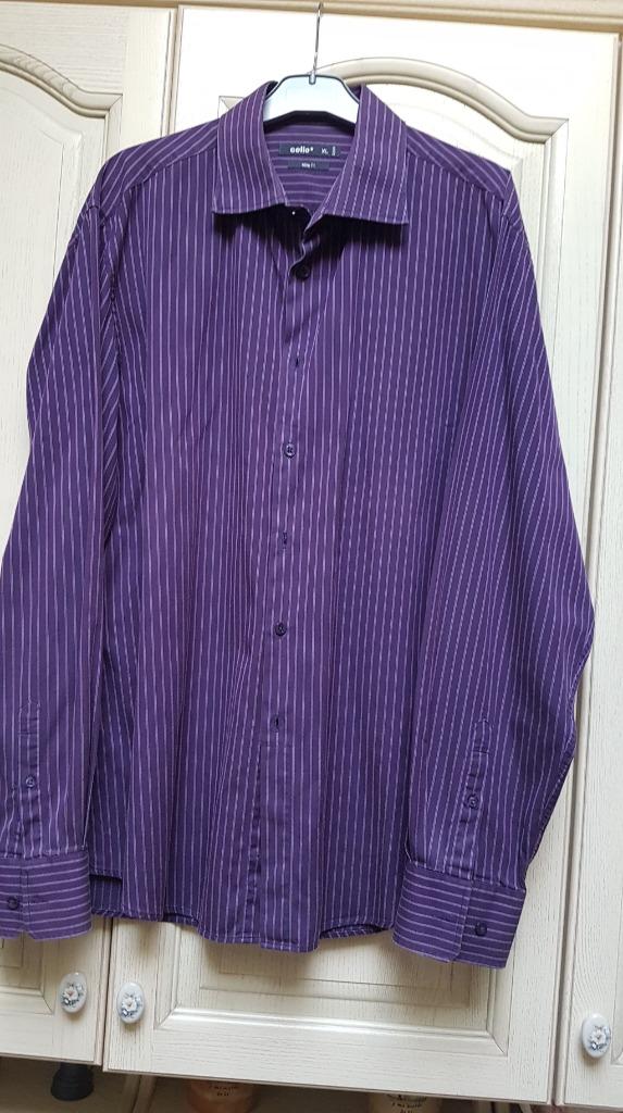 Chemise longues manches (XL 43-44) Celio, Vêtements | Hommes, Enlèvement ou Envoi, Porté, Violet, Celio