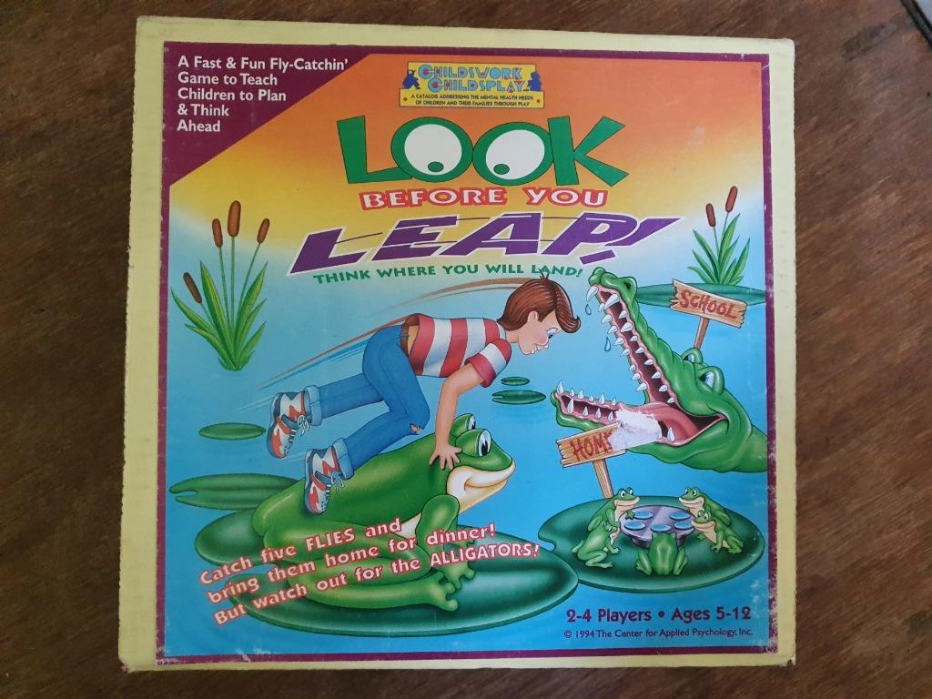 Jeu "Look before you leap" 1994, Trois ou quatre joueurs, Enlèvement ou Envoi, Neuf