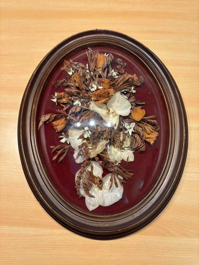 Portret met droogbloemen, Ophalen of Verzenden, Gebruikt