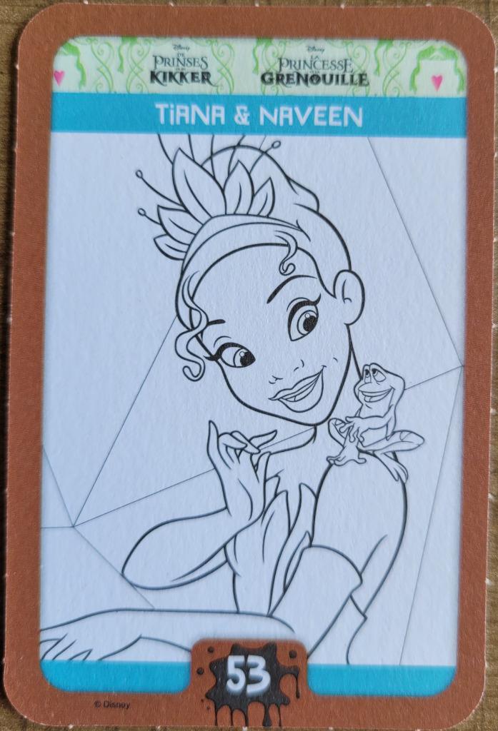 Verzamelkaart Disney Colour Magic - De prinses en de kikker, Verzamelen, Ophalen of Verzenden, Overige figuren, Zo goed als nieuw