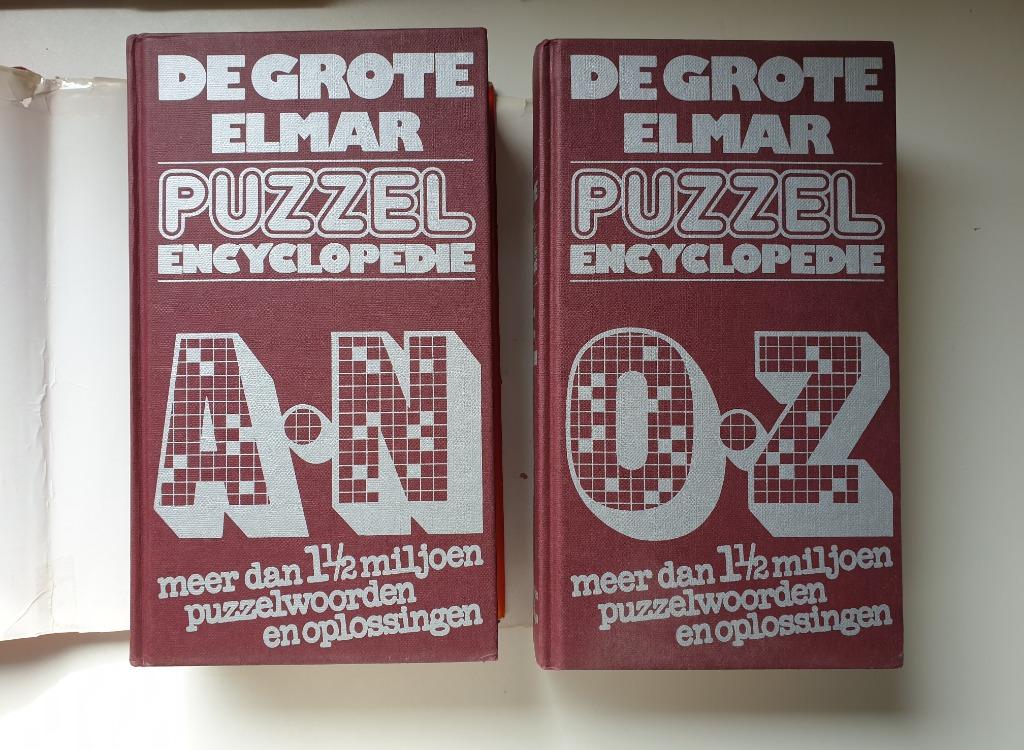 De grote Elmar Puzzel encyclopedie  2 delen - Goede staat, Hobby & Loisirs créatifs, Sport cérébral & Puzzles, Enlèvement ou Envoi