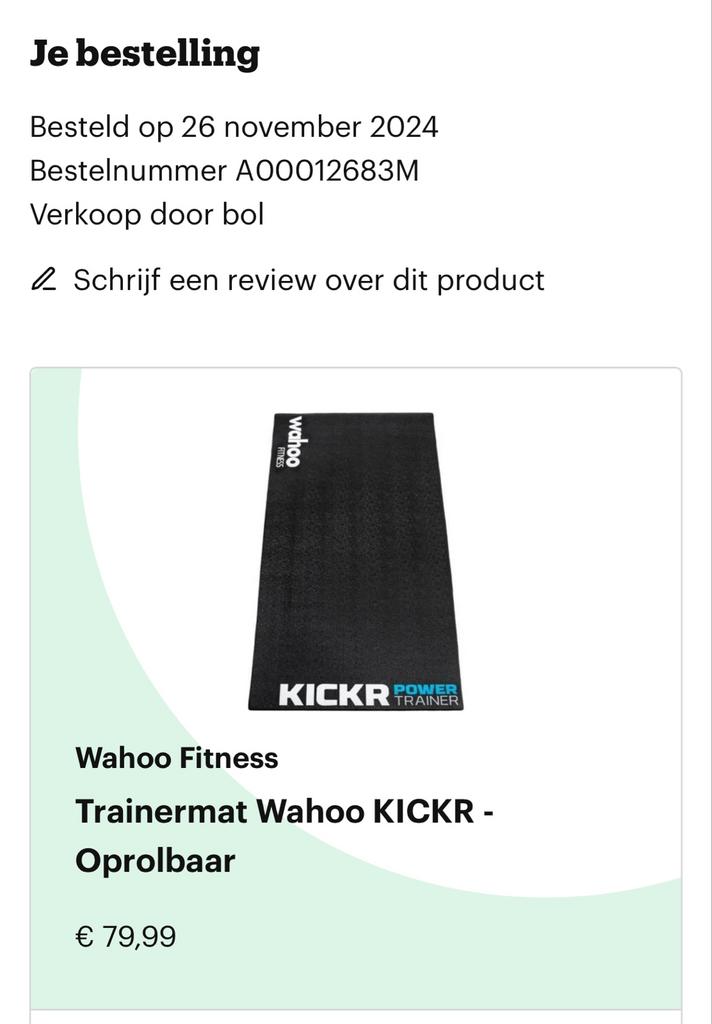 Mat voor fiets, Ophalen, Zo goed als nieuw