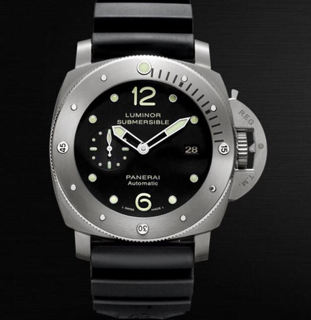 Panerai Luminor Submercible 1950 3 days Titanium 2500M 47mm, Montre-bracelet, Autres marques, Enlèvement ou Envoi, Comme neuf