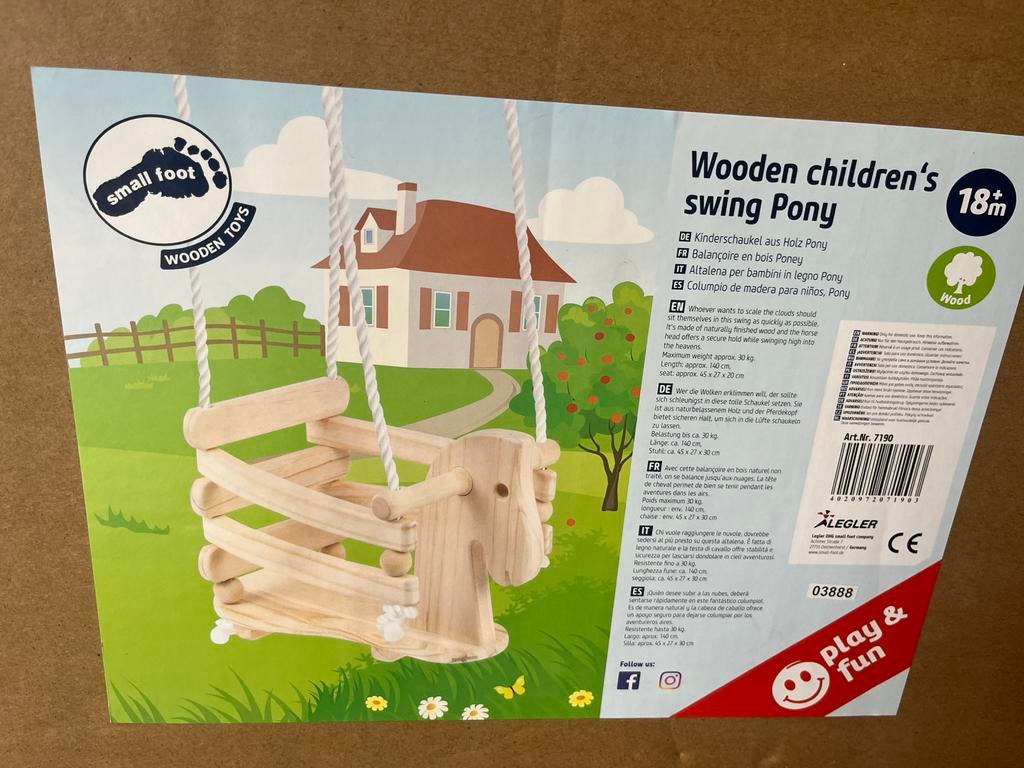 Balançoire bébé smallfoot, Enlèvement ou Envoi, Neuf, Balançoire
