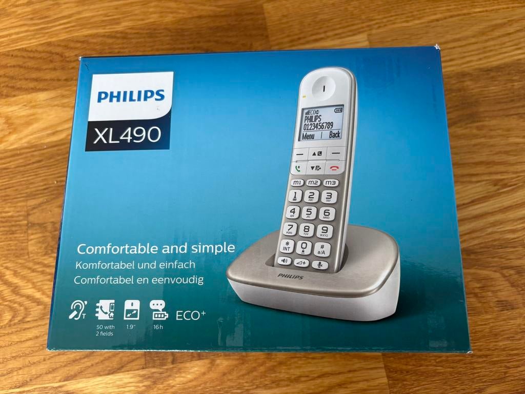 Téléphone portable Philips XL490 neuf, Télécoms, Téléphones fixes | Combinés & sans fil, Enlèvement ou Envoi, Neuf