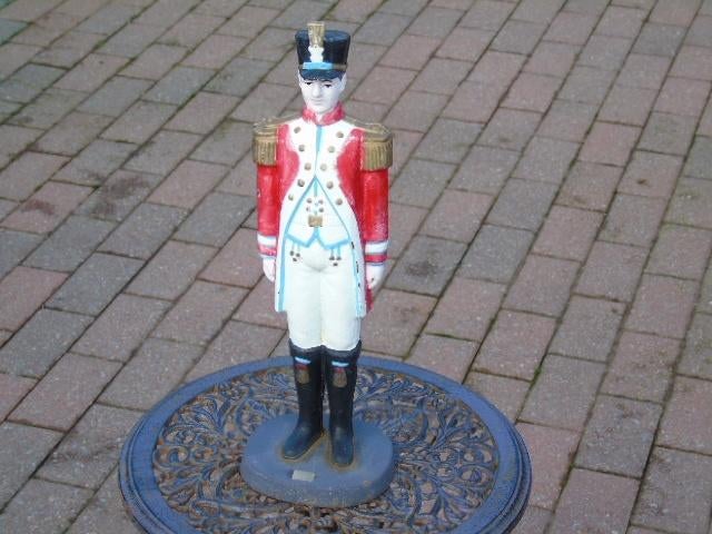 statue soldat en fonte pat couleurs rouillé ..., Enlèvement ou Envoi, Comme neuf, Métal, Homme