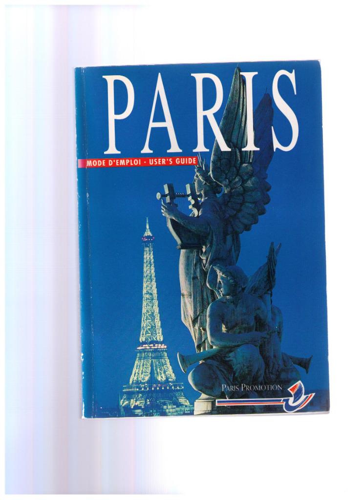 PARIS, mode d'emploi, user's guide 1992, Envoi, Comme neuf