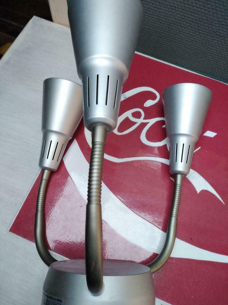 Lampe plafonnier trois branches flexibles grise, Ophalen of Verzenden, Zo goed als nieuw