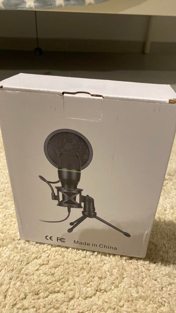 USB Condensator Microfoon Set – Popfilter werkt perfect, Enlèvement, Comme neuf