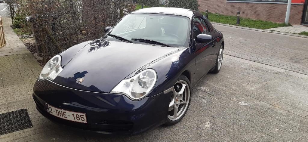 Porsche carrera 996 cabrio, Auto's, Porsche, Cabriolet, Blauw, Particulier, 6 cilinders