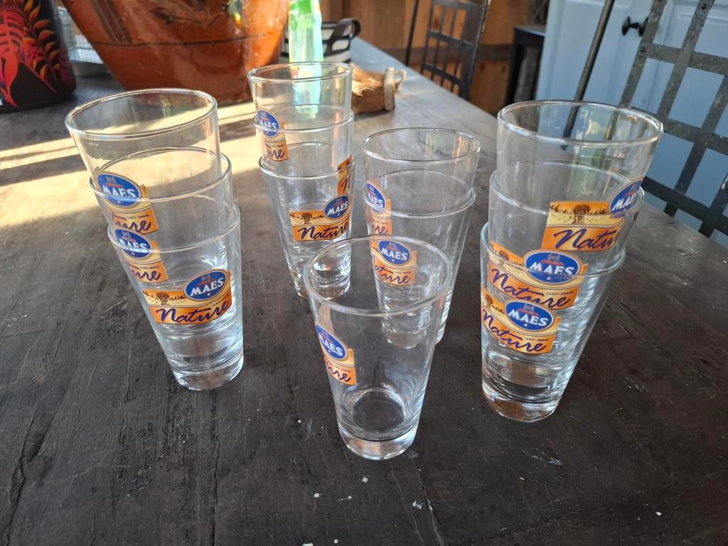 Twaalf bierglazen, Verzamelen, Ophalen of Verzenden
