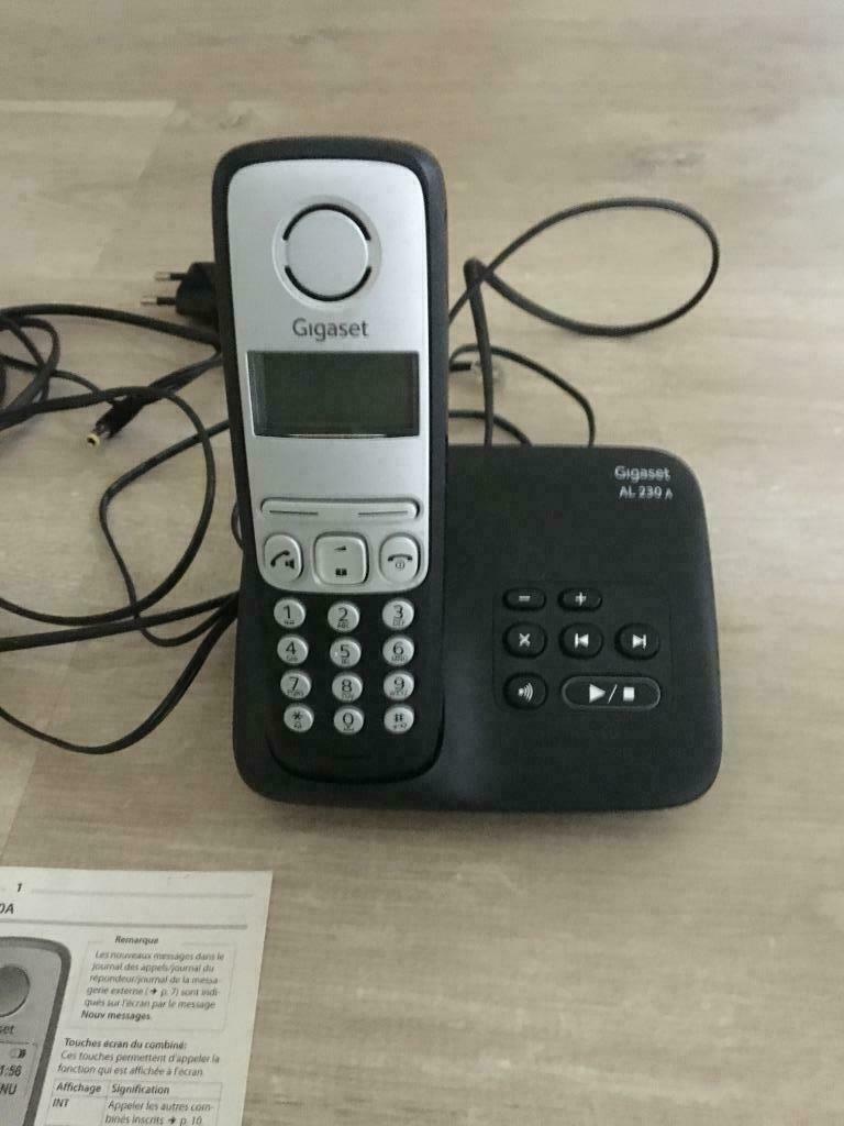 téléphone sans fil Gigaset avec messagerie, Enlèvement ou Envoi, Comme neuf, 1 combiné