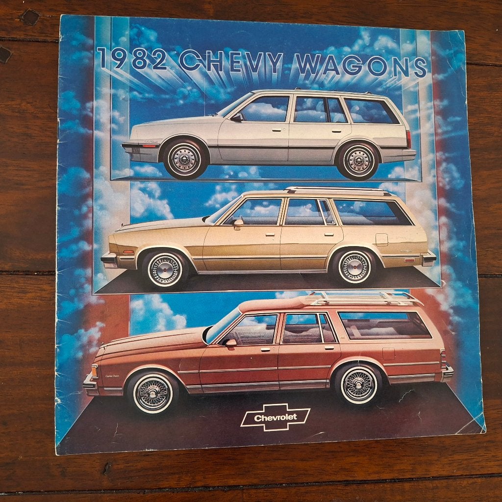 Chevrolet  1982   CHEVY WAGONS   1981, Boeken, Auto's | Folders en Tijdschriften, Ophalen of Verzenden, Nieuw, Chevrolet