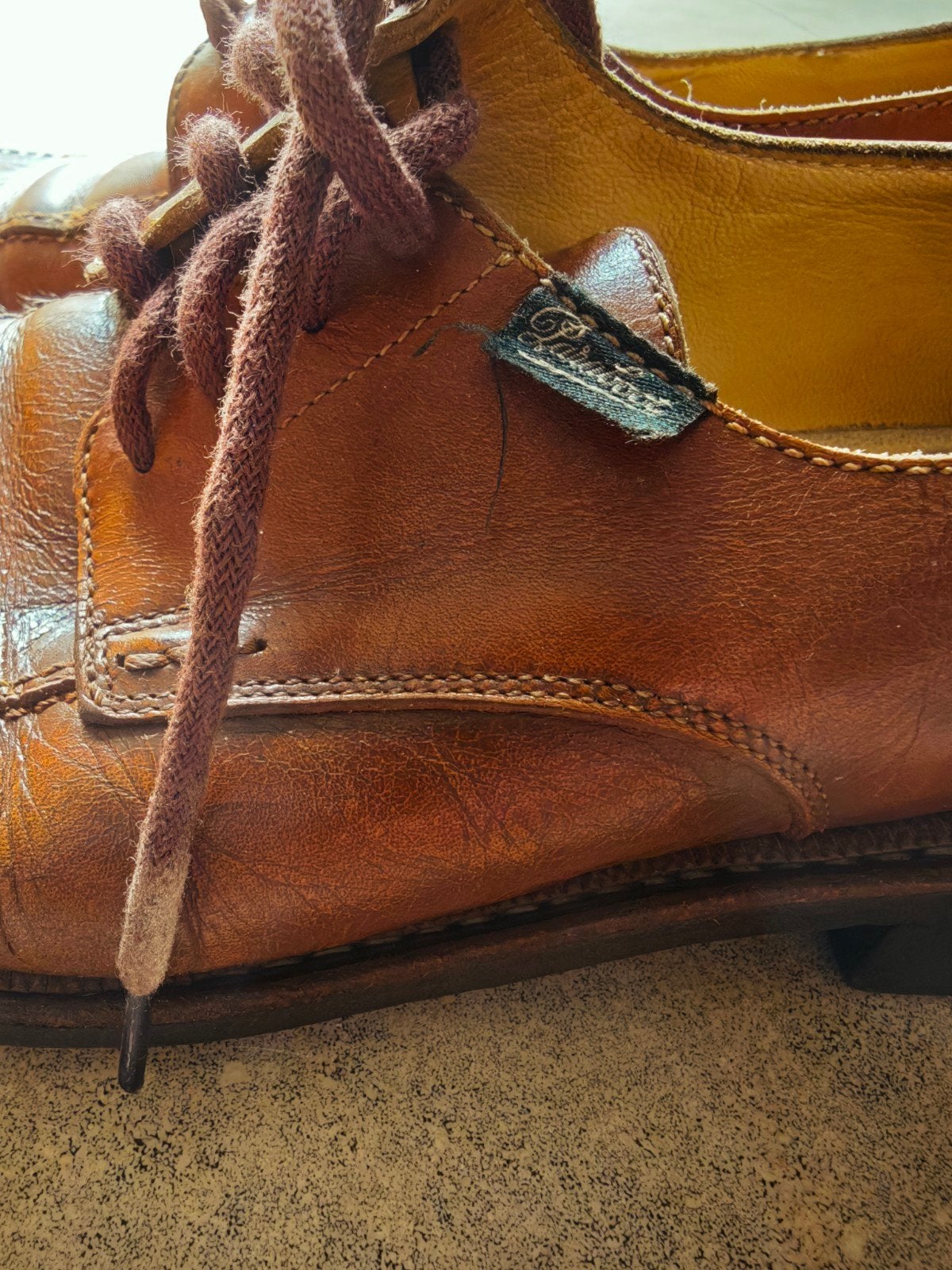 Klassieke lederen herenschoenen Paraboot - Goodyear, bruin, Ophalen of Verzenden, Bruin