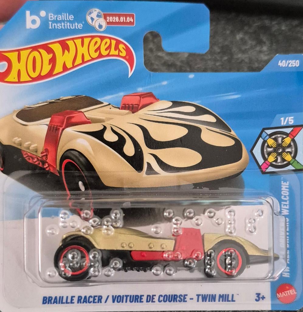 BRAILLE RACER Hot Wheels, Ophalen of Verzenden, Nieuw, Auto