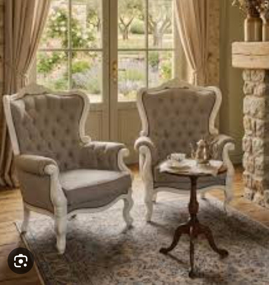 2 landelijke fauteuils, Ophalen