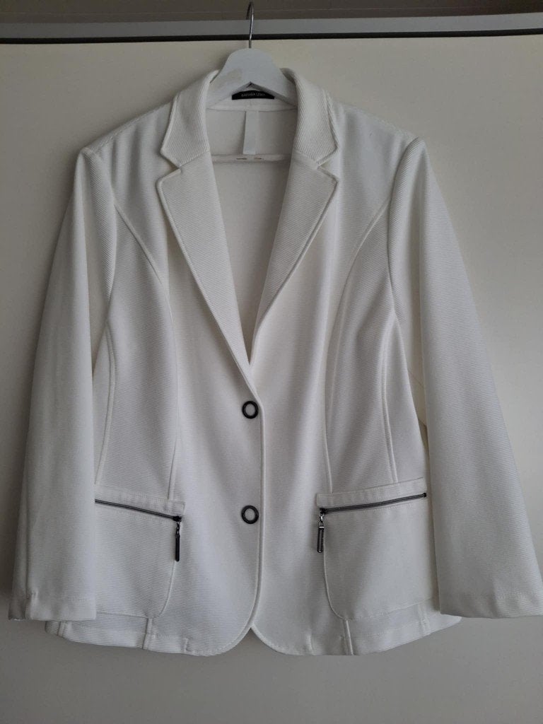 Damesblazer Barbara Lebek maat XL, Wit, Maat 46/48 (XL) of groter, Ophalen of Verzenden, Barbara Lebek