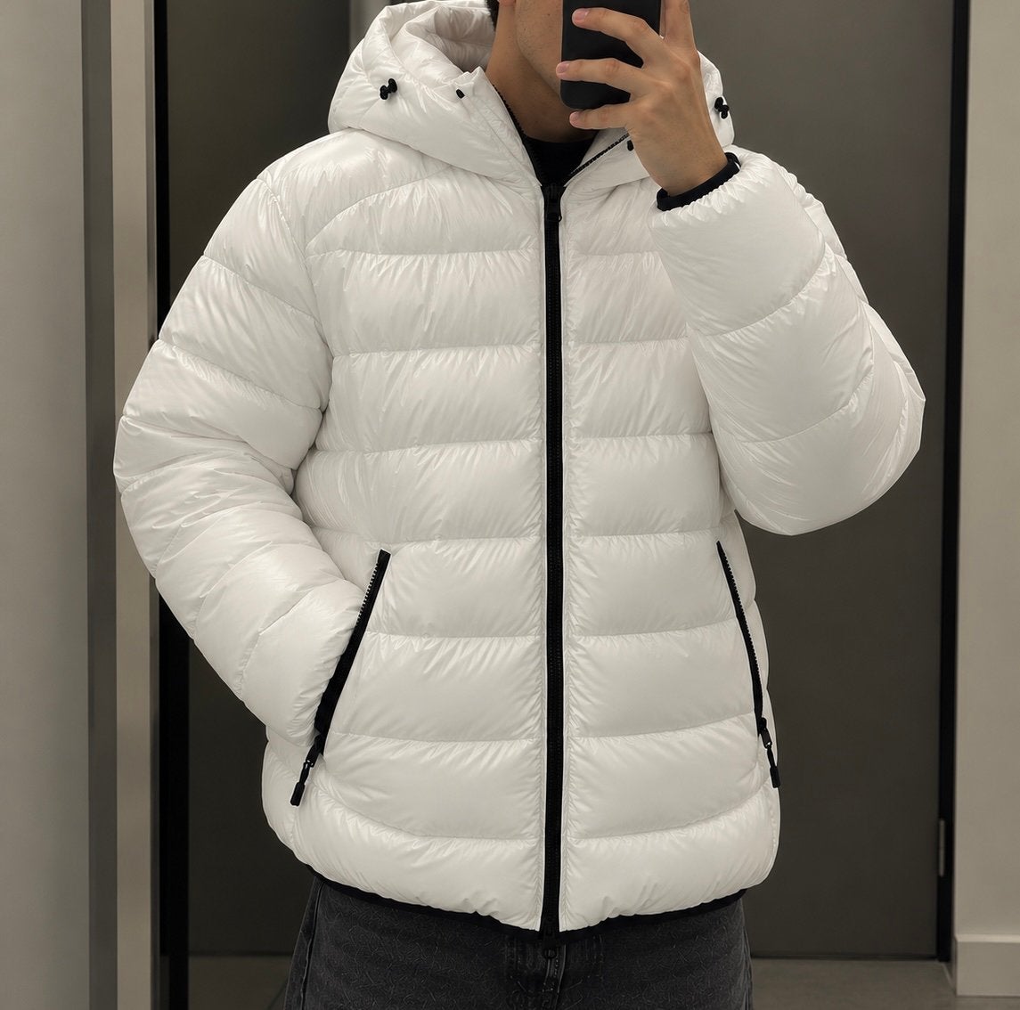 Magnifique doudoune blanche pour homme taille M, Vêtements | Hommes, Pulls & Vestes, Enlèvement, Comme neuf