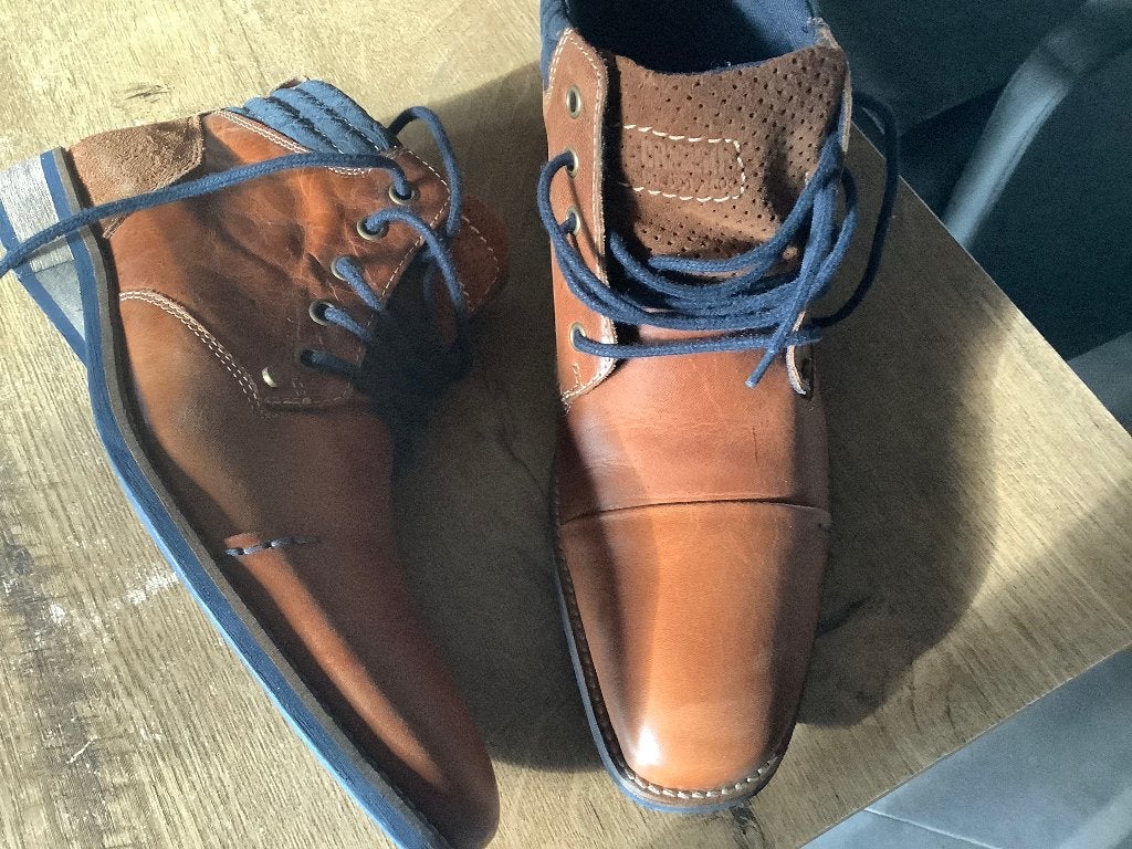 herenschoenen mt 42 bull boxer handgenaaid, Vêtements | Hommes, Bottes, Enlèvement ou Envoi, Comme neuf, Brun