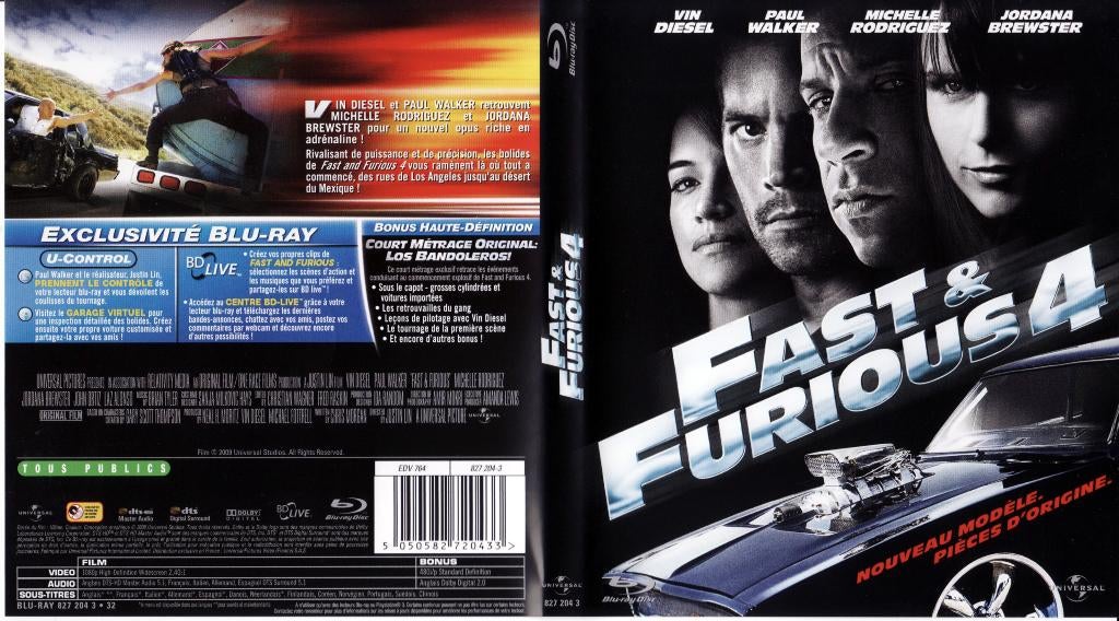 fast & furious 4 (blu-ray) neuf, Enlèvement ou Envoi, Comme neuf, Action