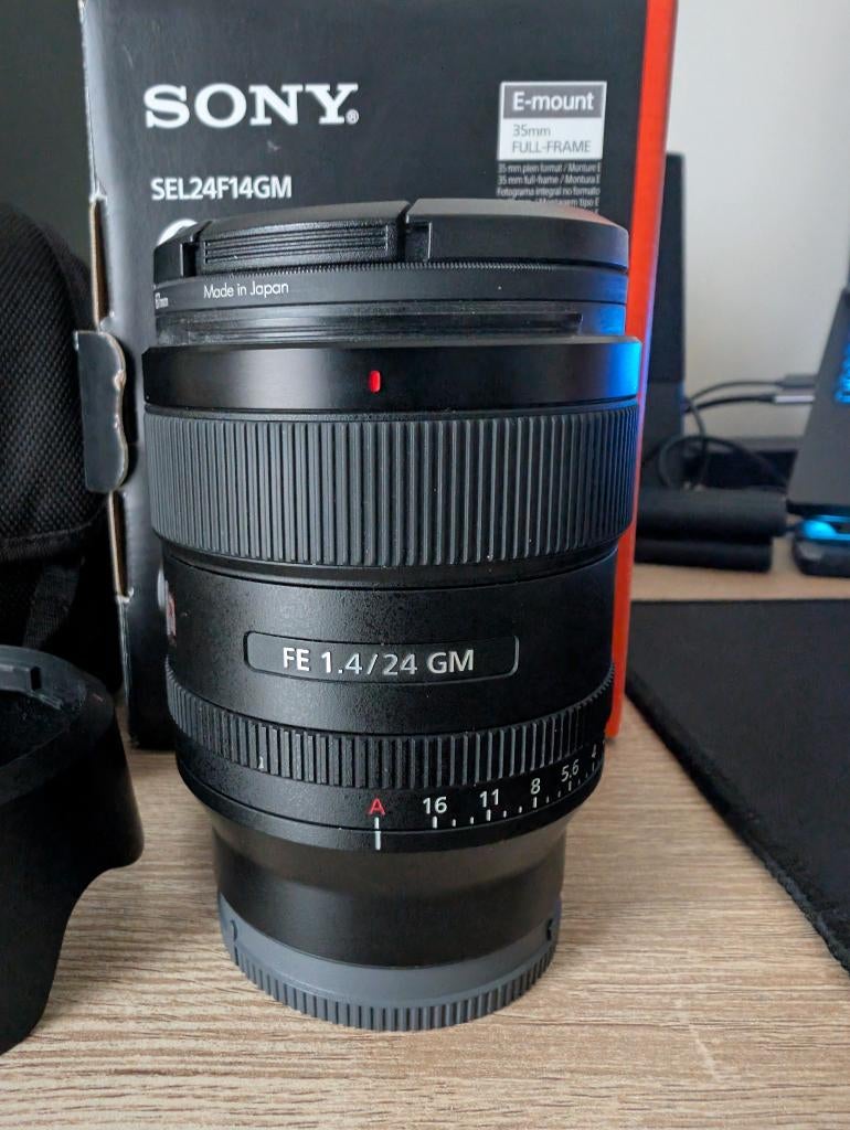 Sony 24 mm 1.4 GM, Ophalen, Zo goed als nieuw, Telelens