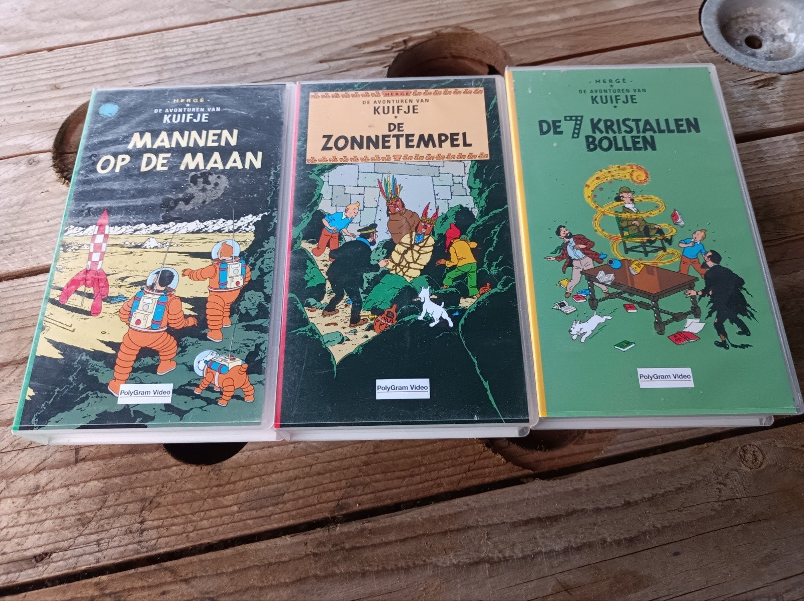Kuifje videocassettes, Cd's en Dvd's, Ophalen