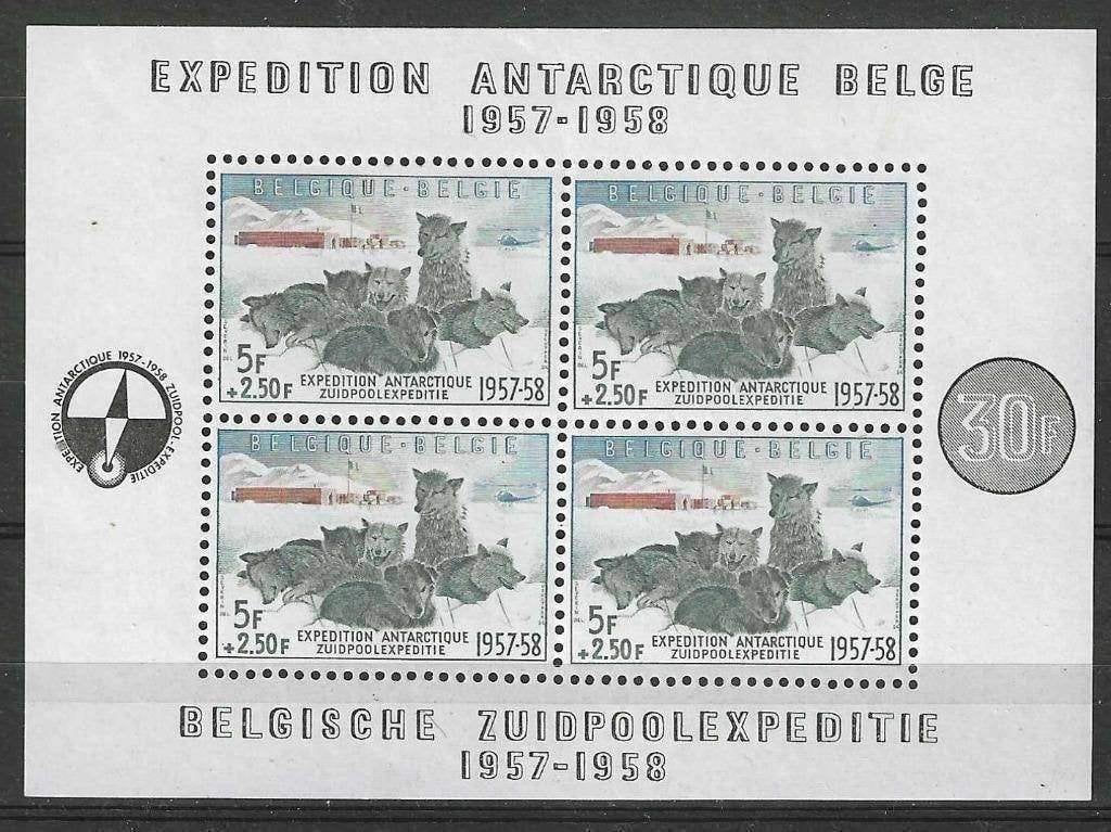 Belgie 1957 - Yvert blok 31 - Zuidpoolexpeditie (PF), Verzenden, Postfris, Postfris