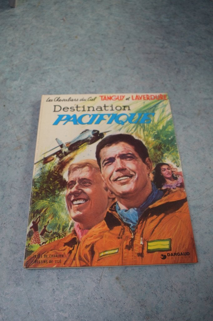 BD Tanguy Laverdure band dessinée Destination Pacifique 1975, Boeken, Ophalen of Verzenden, Zo goed als nieuw