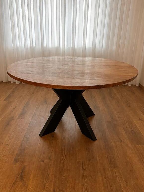 Table ronde en teck massif, Maison & Meubles, Tables | Tables à manger, Teck, Rond, 50 à 100 cm, Comme neuf