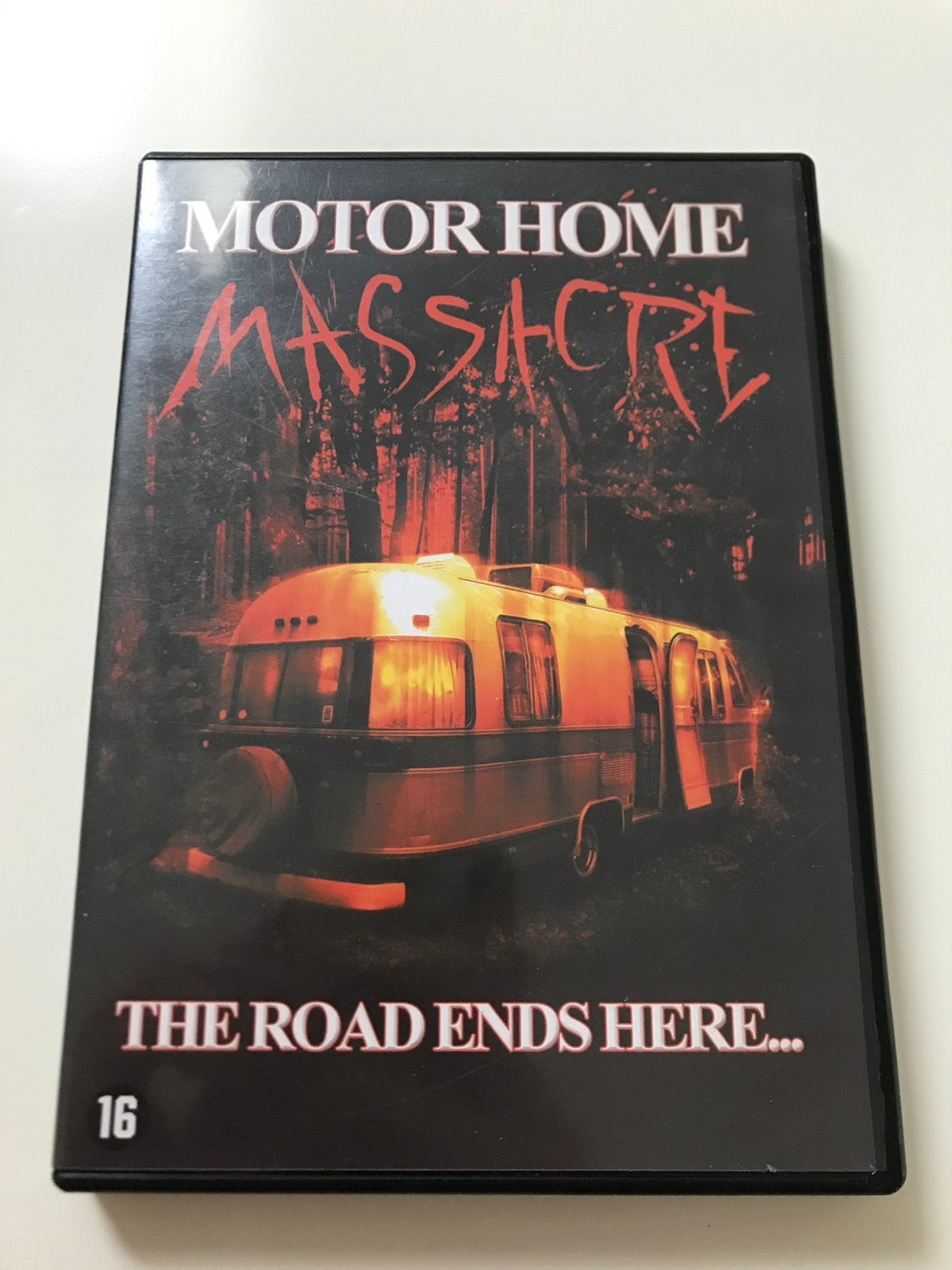 DVD Motorhome Massacre, Cd's en Dvd's, Dvd's | Horror, Vanaf 16 jaar, Ophalen of Verzenden, Zo goed als nieuw, Slasher