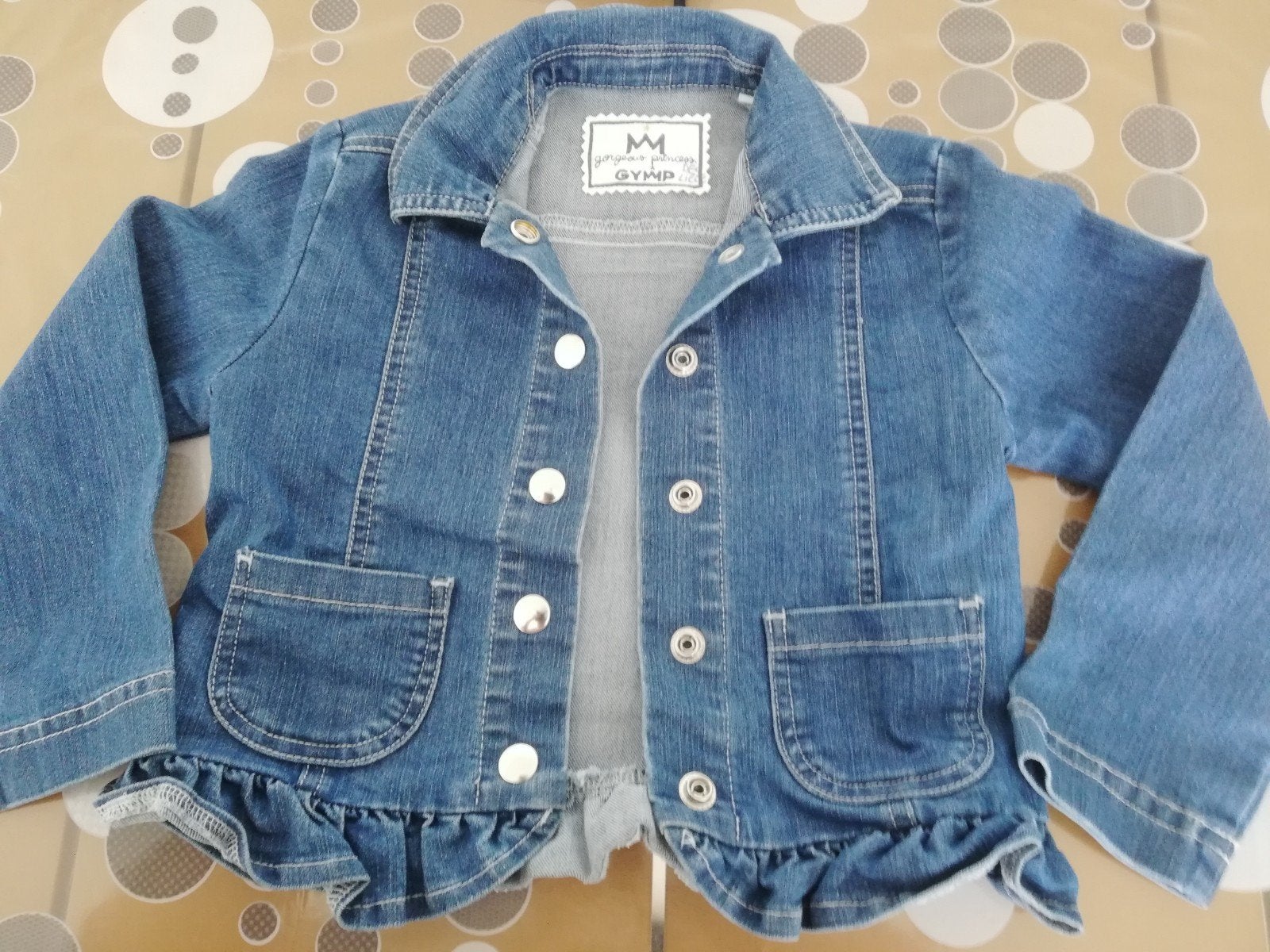 Jeansjasje maat 104 van Gymp, Kinderen en Baby's, Kinderkleding | Maat 104, Meisje, Ophalen of Verzenden, Zo goed als nieuw, Jas