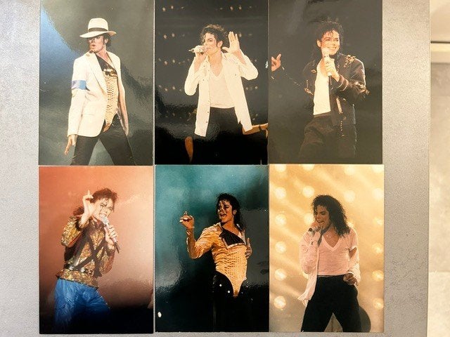 Originele Michael Jackson foto's + origineel concert ticket, 1980 tot heden, Foto, Ophalen of Verzenden, Zo goed als nieuw