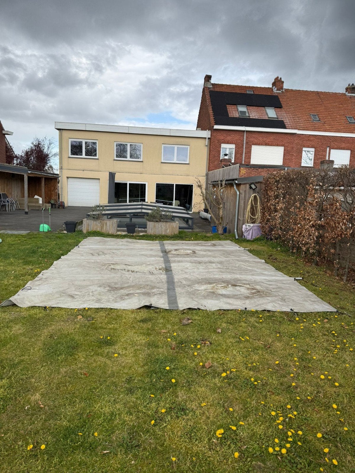 winterzeil zwembad 6m4m, Ophalen, Afdekzeil