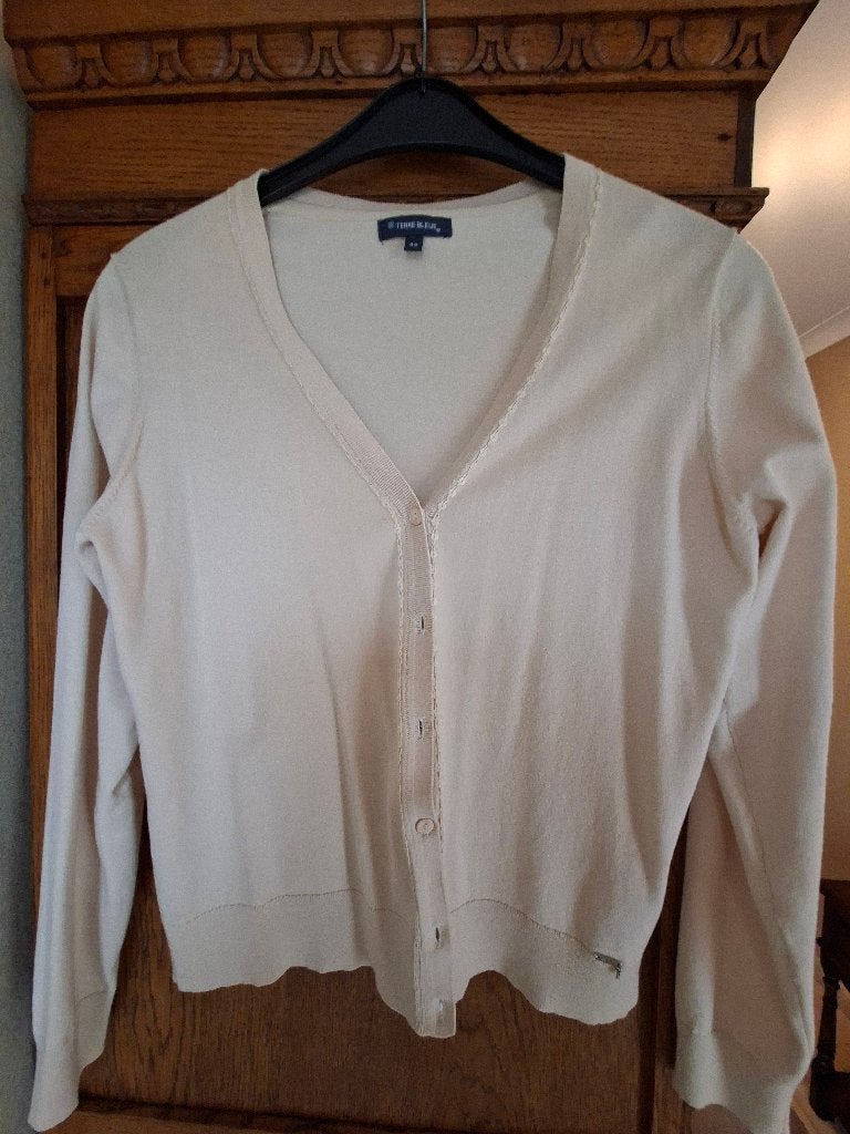Stijlvolle gilet Terre Bleue maat  44, Terre Bleue, Beige, Maat 42/44 (L), Ophalen of Verzenden