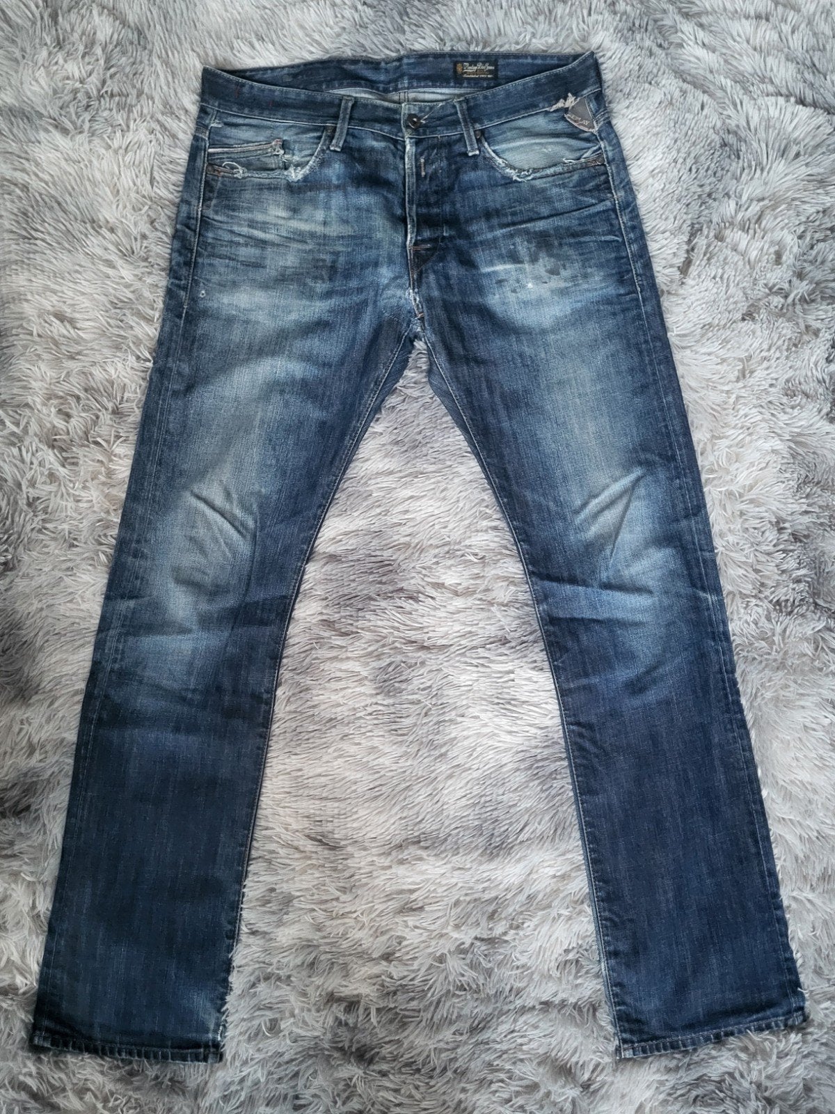 Replay Waitom Jeans — 100% katoenen denim — W34 L34, Kleding | Heren, Spijkerbroeken en Jeans, W33 - W34 (confectie 48/50), Gedragen