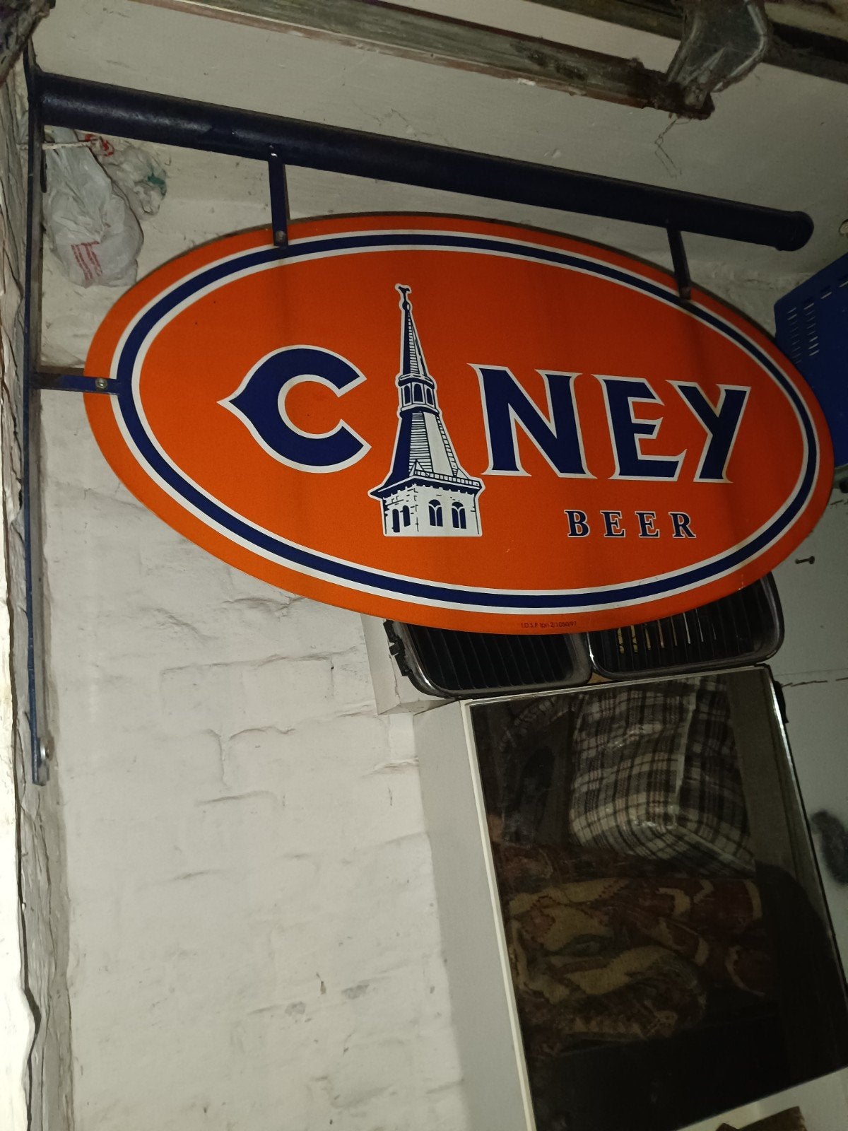 Enseigne émaillée ancienne ciney, Collections, Enlèvement ou Envoi