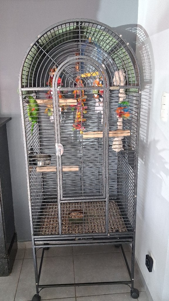 Vogelkooi Keddoc, Dieren en Toebehoren, Vogels | Hokken en Kooien, Ophalen, Zo goed als nieuw, Aluminium, Vogelkooi