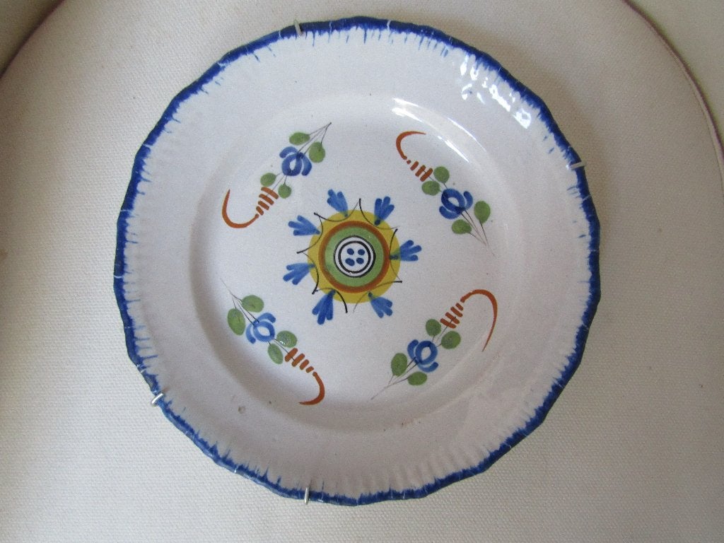 Prachtig 18e-eeuws „Nevers porseleinen bord”, Ophalen of Verzenden