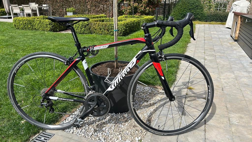 Vélo de course Wilier Tristina Montegrappa 105 taille S noir, Enlèvement, Comme neuf, Aluminium
