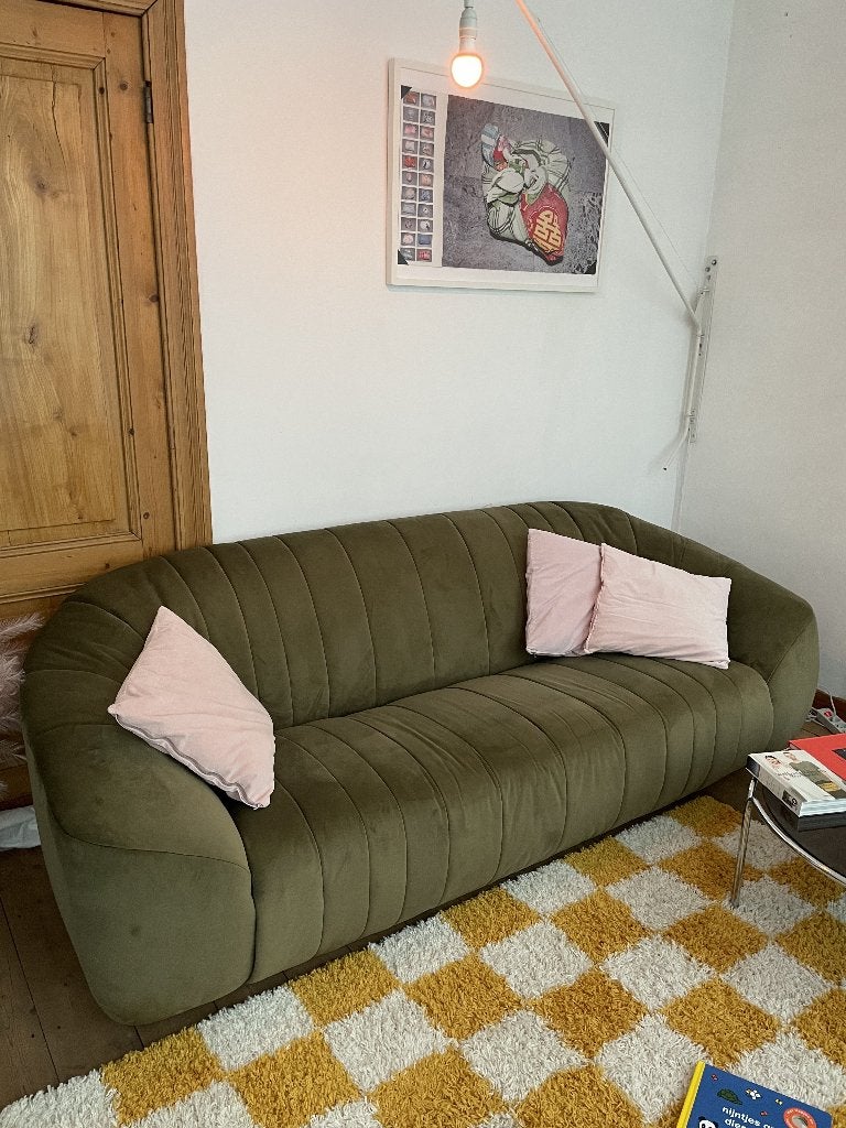 Retro zetel - 3zit, Huis en Inrichting, Ophalen, 250 tot 300 cm, 100 tot 125 cm, Driepersoons