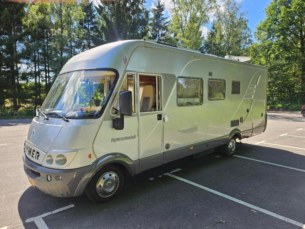 Super Hymer 700 mercedes automaat 2x airco 141.000km BJ 2005, Ringverwarming, Diesel, Particulier, Luifel