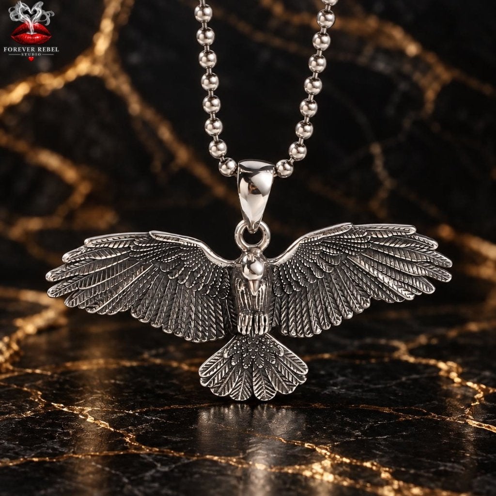Corvus Invictus - Kraai - 925 Zilver, Handtassen en Accessoires, Verzenden, Nieuw, Zilver, Dier