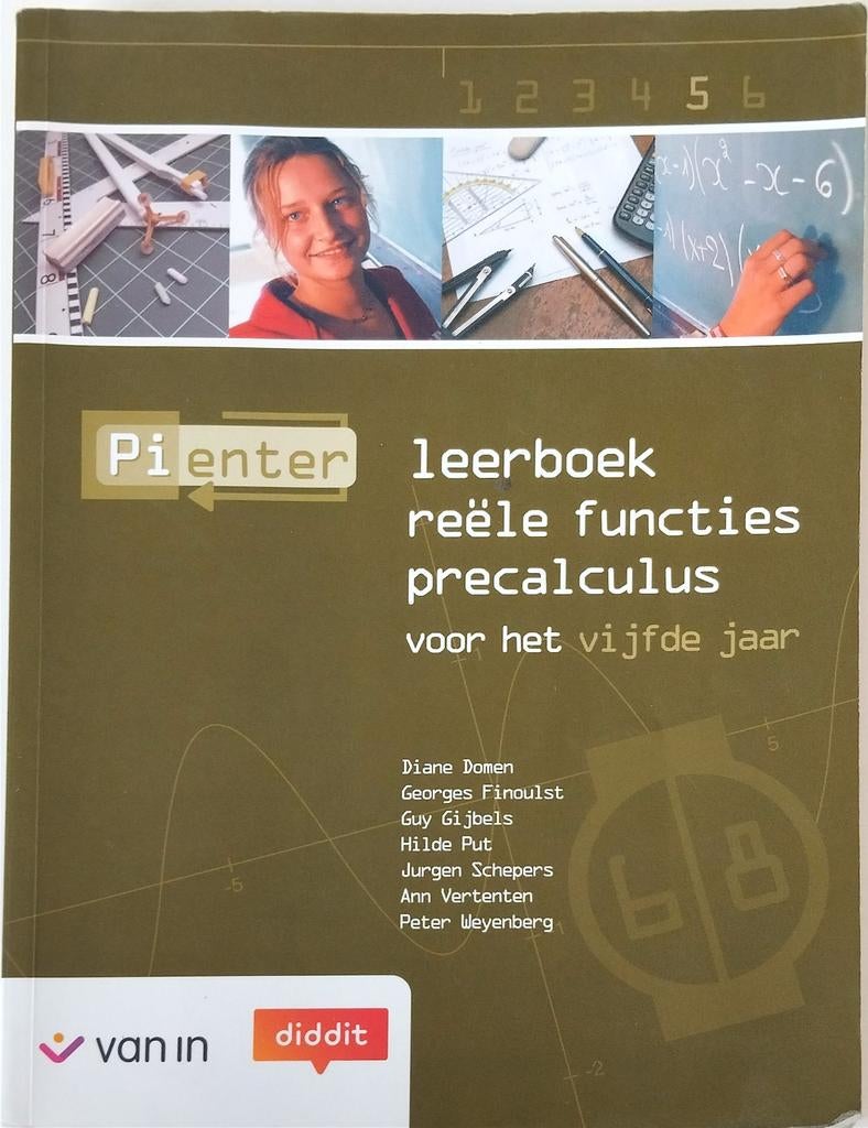 Pienter 5 ASO/TSO - 6/8u reële functies precalculus leerboek, Enlèvement ou Envoi, Van In, Utilisé, Secondaire