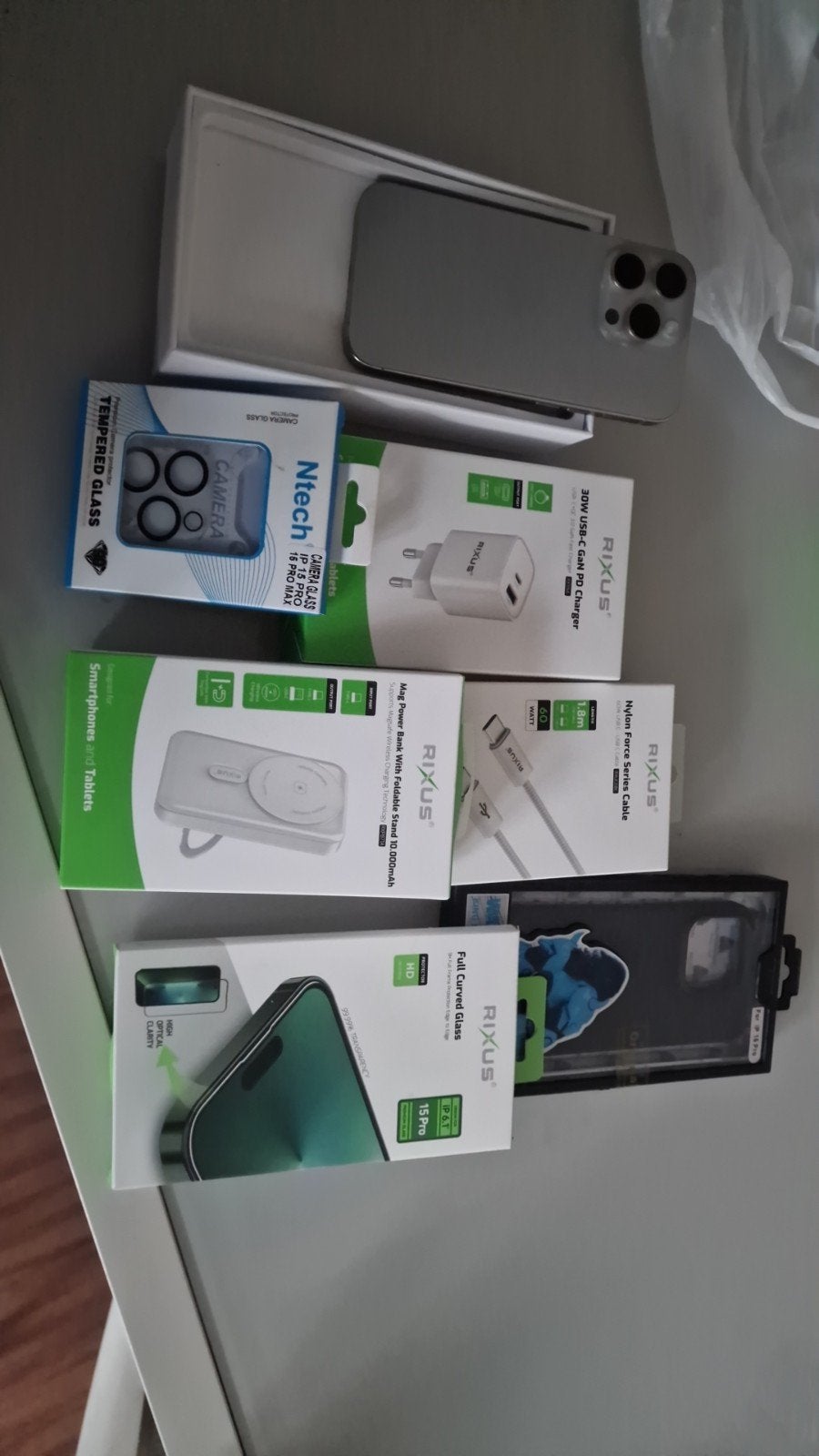 iphone 15 pro 512 go gris titane - garantie 6mois, Télécoms, 512 GB, Gris, Comme neuf, Enlèvement