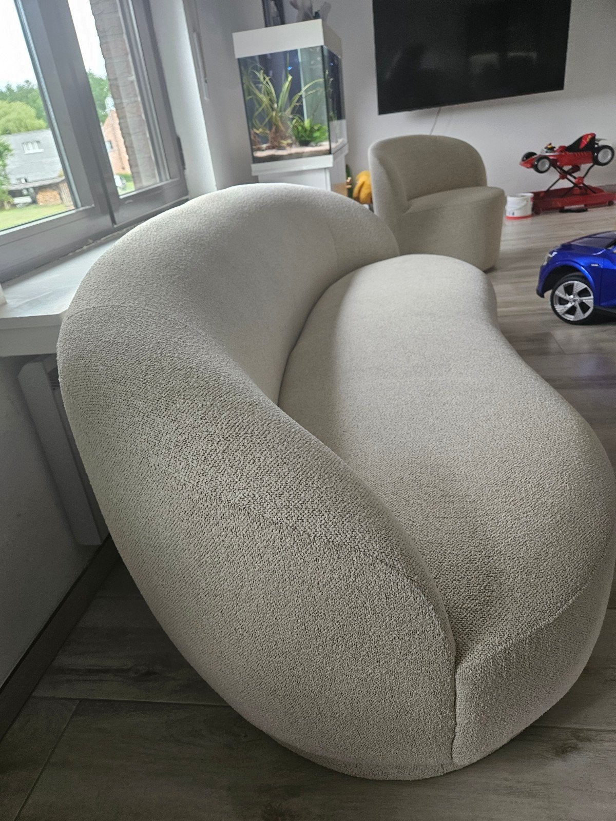 3-zitsbank + Fauteuil (Bijpassende Set) – Zo goed als nieuw, Huis en Inrichting, Zitzakken, Ophalen