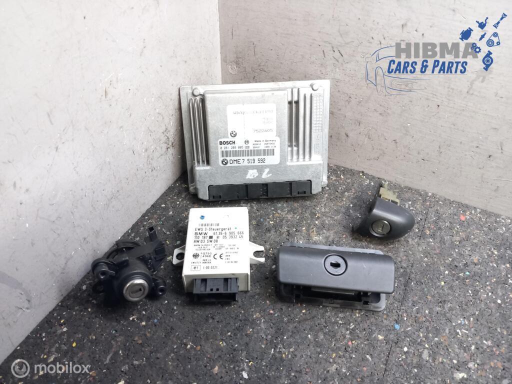 BMW 3-serie E46 316i Slotenset + ECU 7519592 1998 t/m 2005, Gebruikt, Ophalen of Verzenden, BMW, BMW