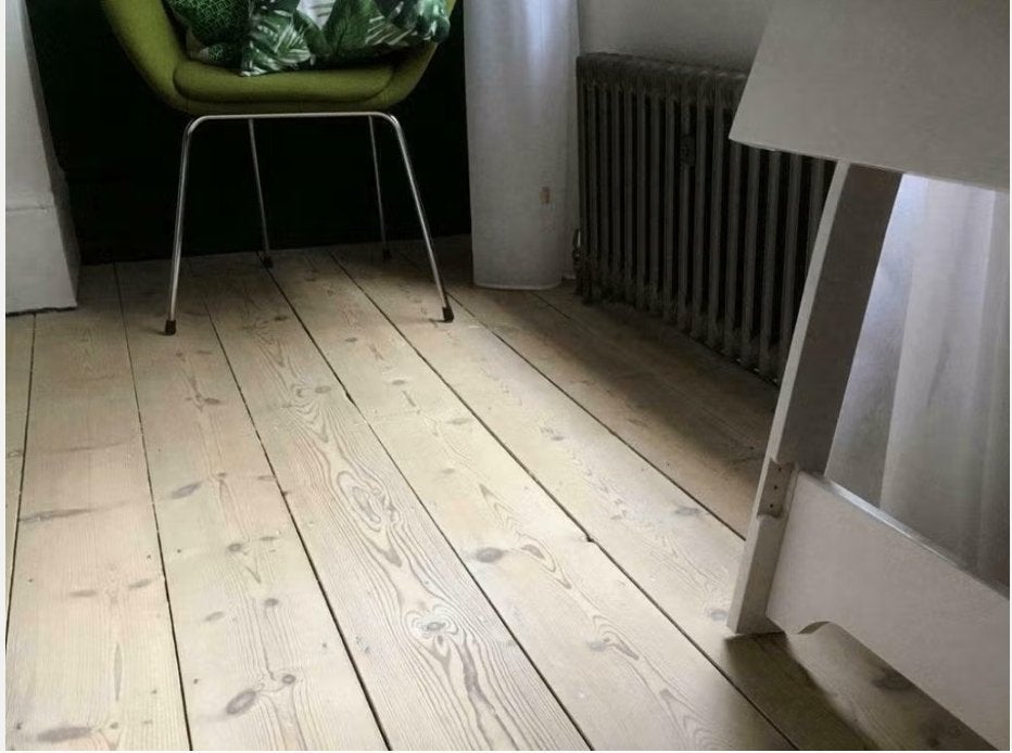 SOLS ANCIENS EN PIN VIEILLI, HUILÉS GRIS PRÊTS À L'EMPLOI, Enlèvement