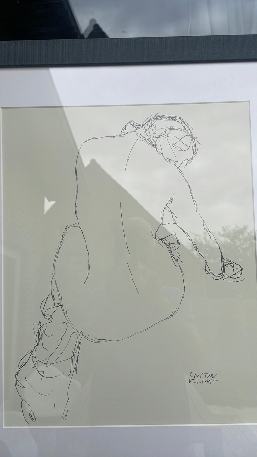 Werk van gustav klimt, Enlèvement, Dessin
