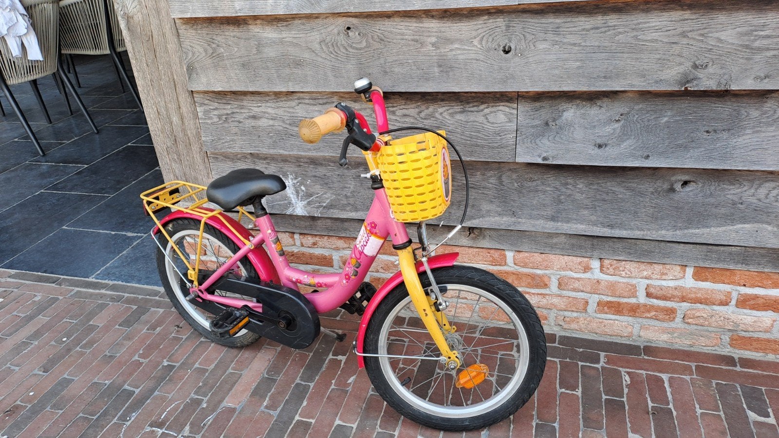 Mooie meisjesfiets maat 16, 16 à 20 pouces, Enlèvement, Utilisé, Stabilisateurs